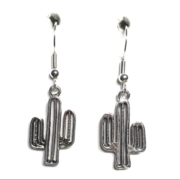Jewelry - 3 for $15 🪐 Silver cactus earrings
